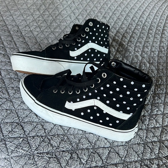 platform vans polka dot
